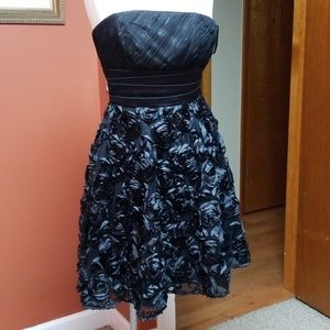 White House Black Market black prom dress